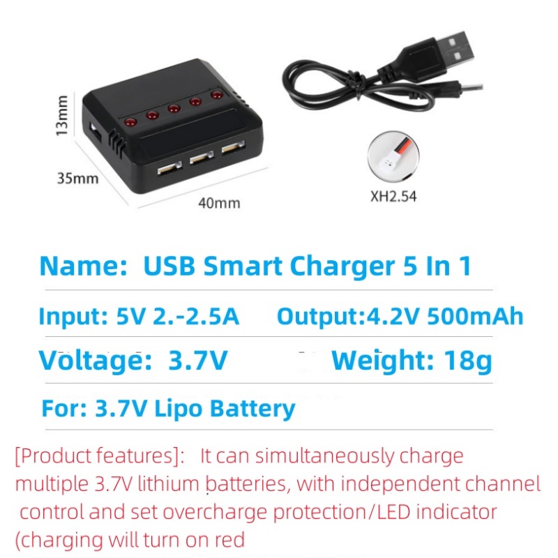 Syma X5HW X5HC X5C X5SW 3.7V 5 - Drone Battery Charger 评论和价格