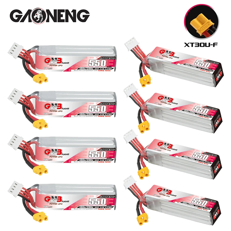 GNB HV 11.4V 550mAh 100C/200C  - Drone Battery Plate 评论和价格