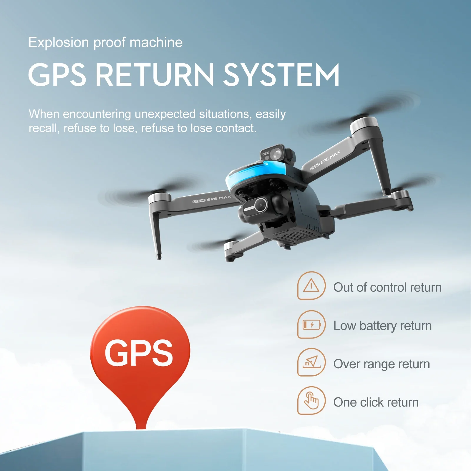 NEW S9S MAX MINI Drone 4K 2-Ax - Drone Battery Box 评论和价格