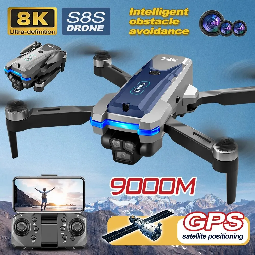 S8S GPS Drone 5G Wifi 8K HD Du - Drone Battery Case 评论和价格